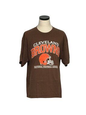 Cleveland Browns 90s Vintage Nutmeg Mills XL Brown NFL T-Shirt